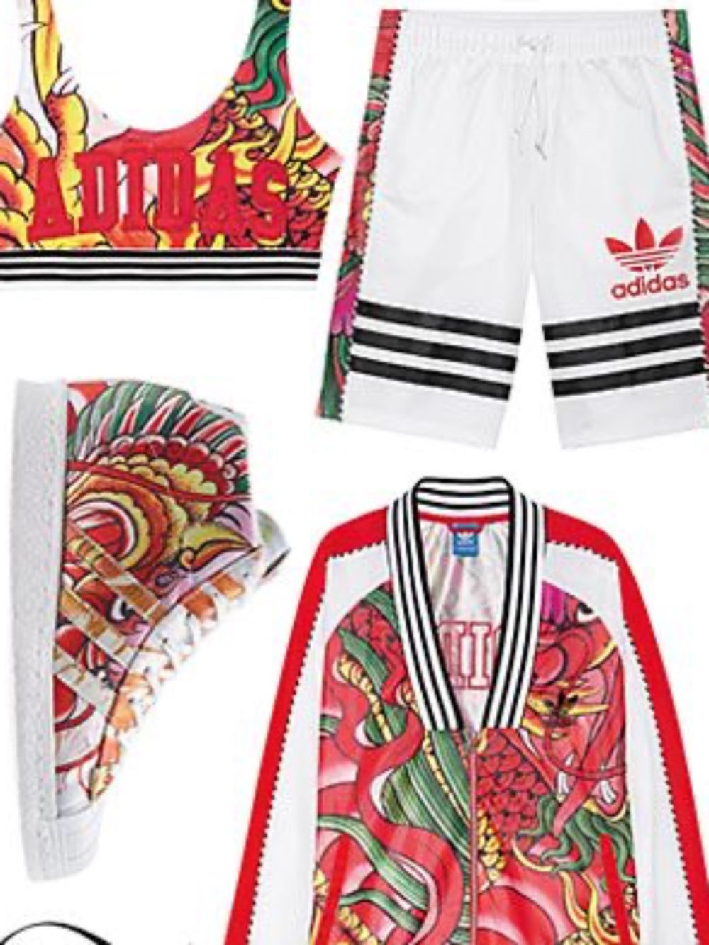 BNWT Adidas Rita Ora Dragon Print Track Jacket - Picture 2 of 7